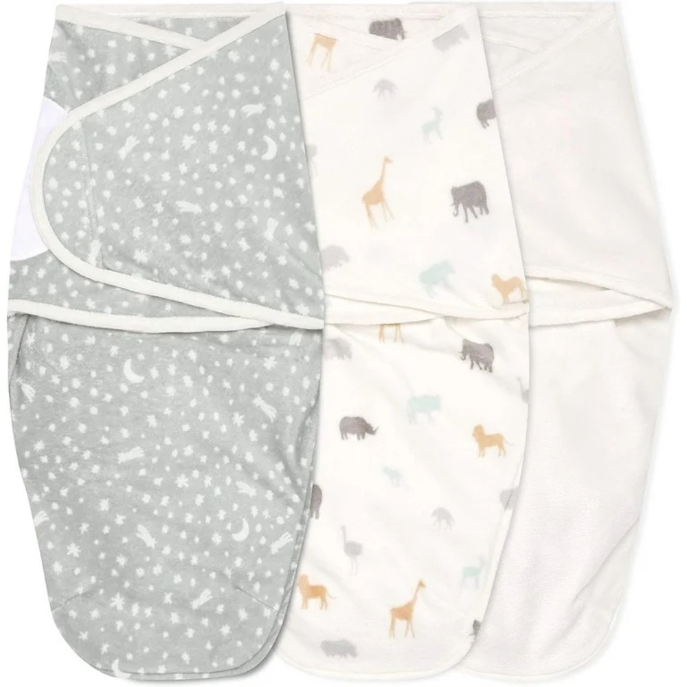 Set of Three Aden + Anais Baby Swaddles